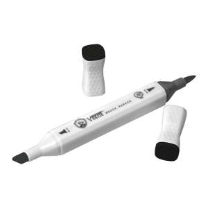 Vincent Graph Master Brush Marker 121 Speci̇al Black - 3