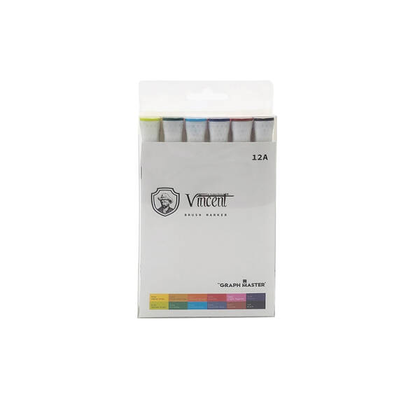 Vincent Graph Master Brush Marker 12A - 1