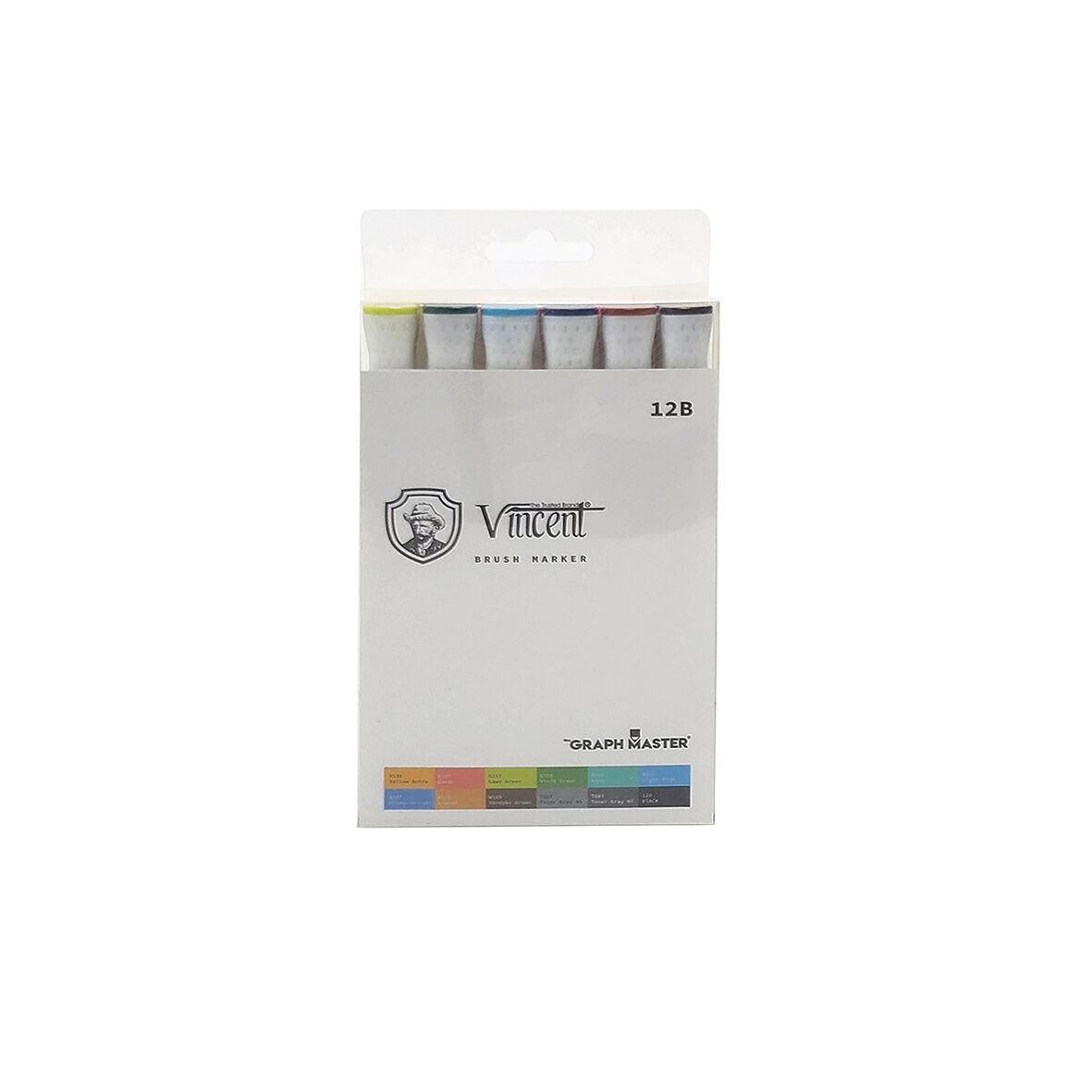 Vincent Graph Master Brush Marker 12B