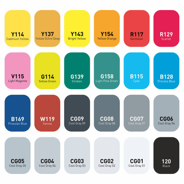 Vincent Graph Master Brush Marker 24 - 3