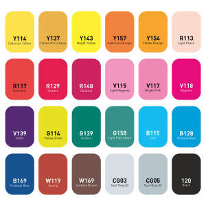 Vincent Graph Master Brush Marker 24R - 3