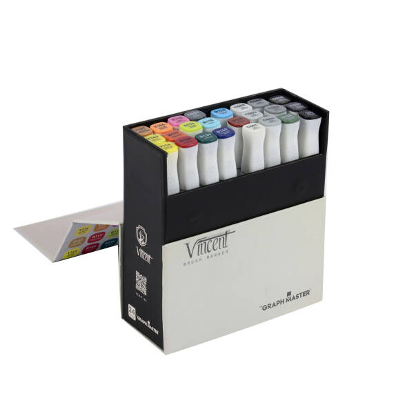 Vincent Graph Master Brush Marker 24R - 2