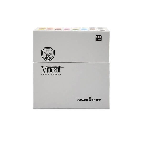 Vincent Graph Master Brush Marker 24R - 1