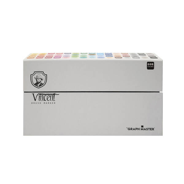 Vincent Graph Master Brush Marker 60B - 1
