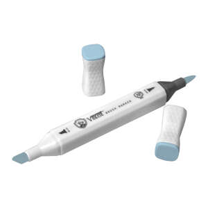 Vincent Graph Master Brush Marker B113 Li̇ght Cyan - 3