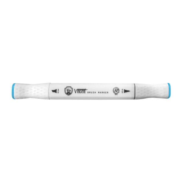 Vincent Graph Master Brush Marker B115 Cyan - 2