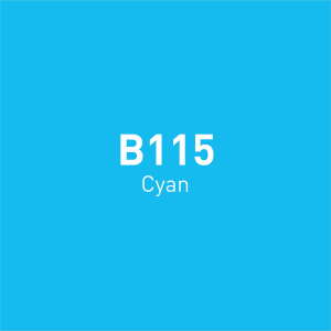 Vincent Graph Master Brush Marker B115 Cyan - 4