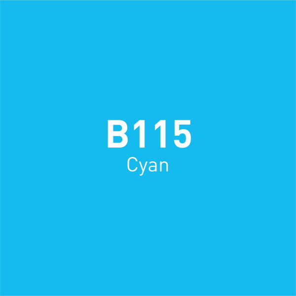 Vincent Graph Master Brush Marker B115 Cyan - 4