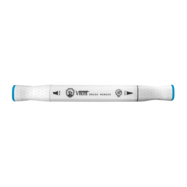 Vincent Graph Master Brush Marker B128 Process Blue - 2