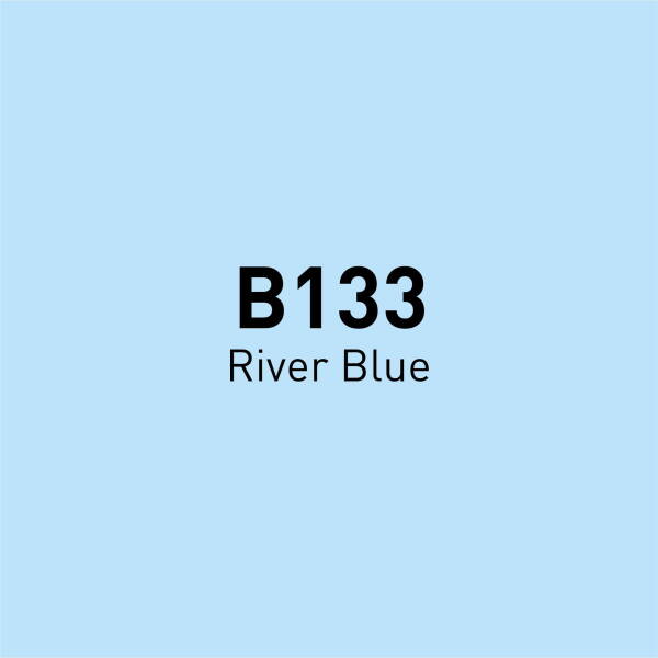 Vincent Graph Master Brush Marker B133 Ri̇ver Blue - 4