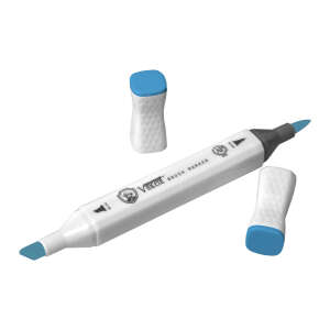 Vincent Graph Master Brush Marker B136 Bri̇lli̇ant Blue - 3
