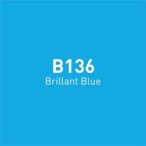 Vincent Graph Master Brush Marker B136 Bri̇lli̇ant Blue - 4