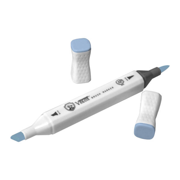 Vincent Graph Master Brush Marker B154 Pale Ultramari̇ne - 3