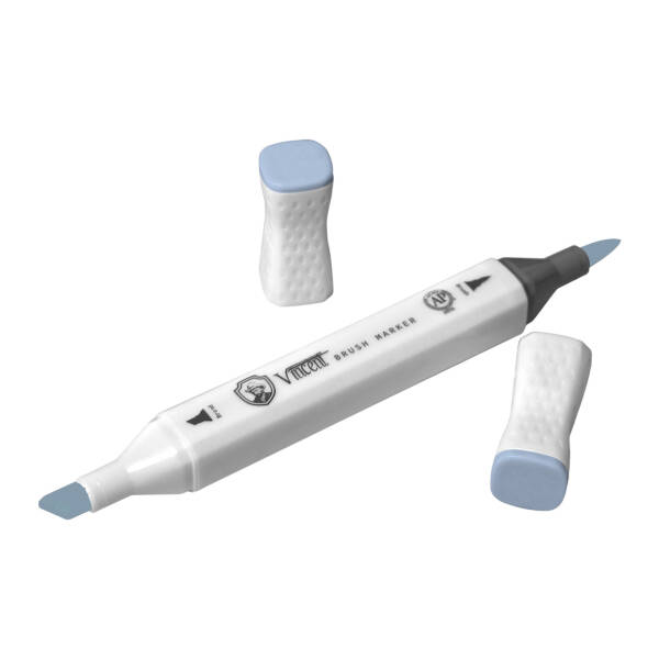 Vincent Graph Master Brush Marker B161 Ice Blue - 3