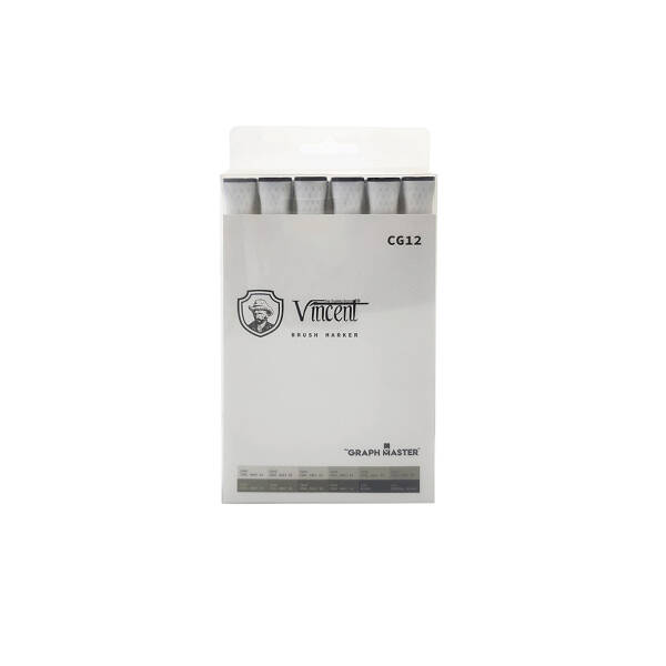 Vincent Graph Master Brush Marker Cg12 - 1