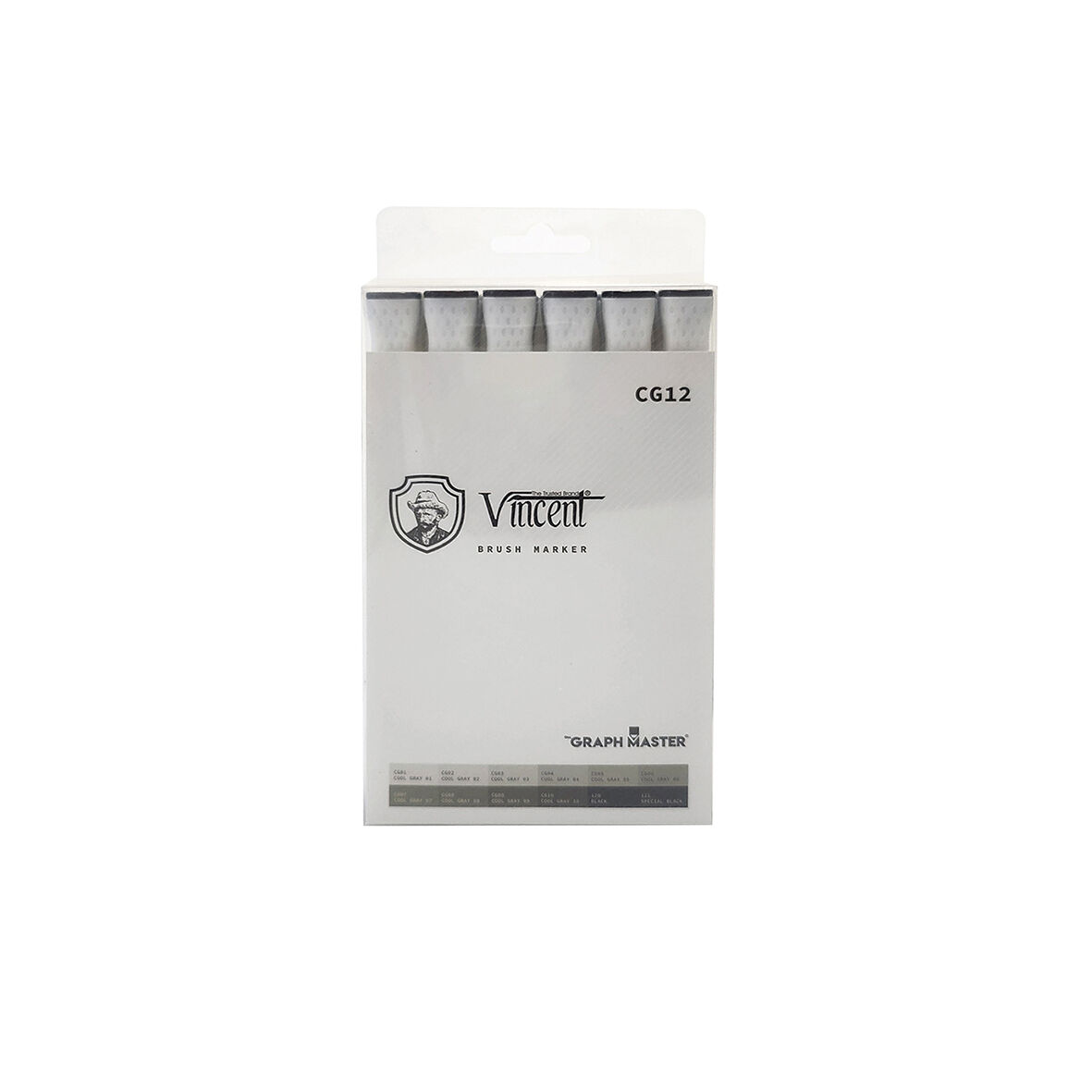 Vincent Graph Master Brush Marker Cg12