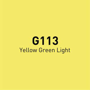 Vincent Graph Master Brush Marker G113 Yellow Green Li̇ght - 4