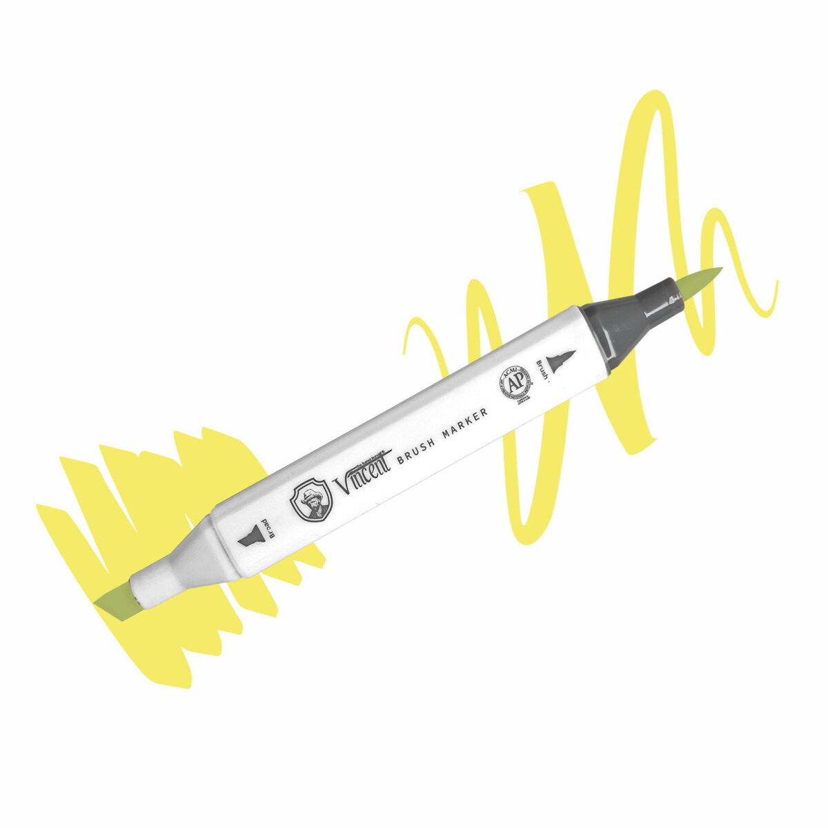 Vincent Graph Master Brush Marker G113 Yellow Green Li̇ght