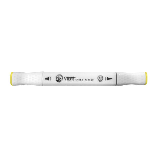 Vincent Graph Master Brush Marker G113 Yellow Green Li̇ght - 2