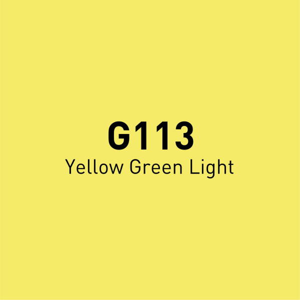 Vincent Graph Master Brush Marker G113 Yellow Green Li̇ght - 4