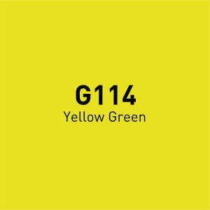Vincent Graph Master Brush Marker G114 Yellow Green - 4