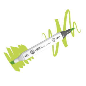 Vincent Graph Master Brush Marker G115 Elm Green - Vincent