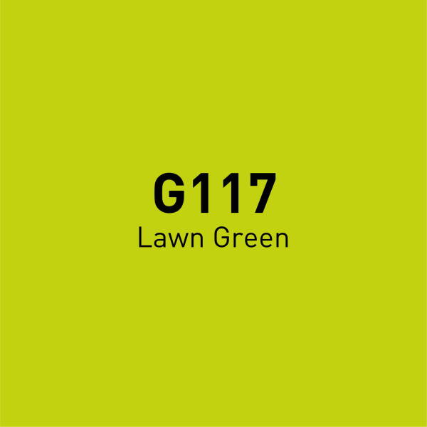 Vincent Graph Master Brush Marker G117 Lawn Green - 4