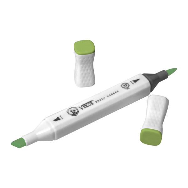 Vincent Graph Master Brush Marker G125 Fresh Green - 3