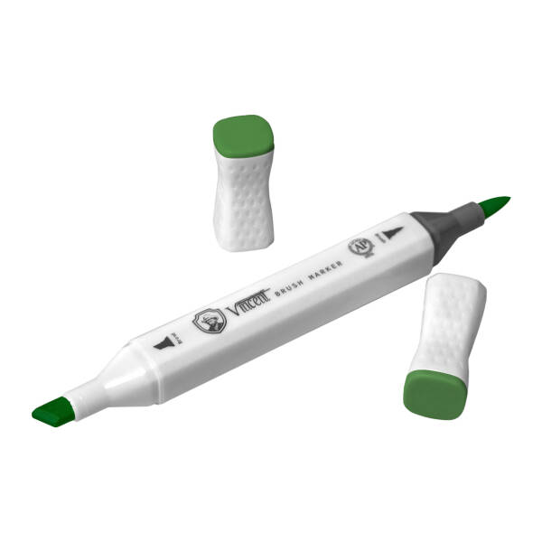 Vincent Graph Master Brush Marker G128 Vi̇vi̇d Green - 3