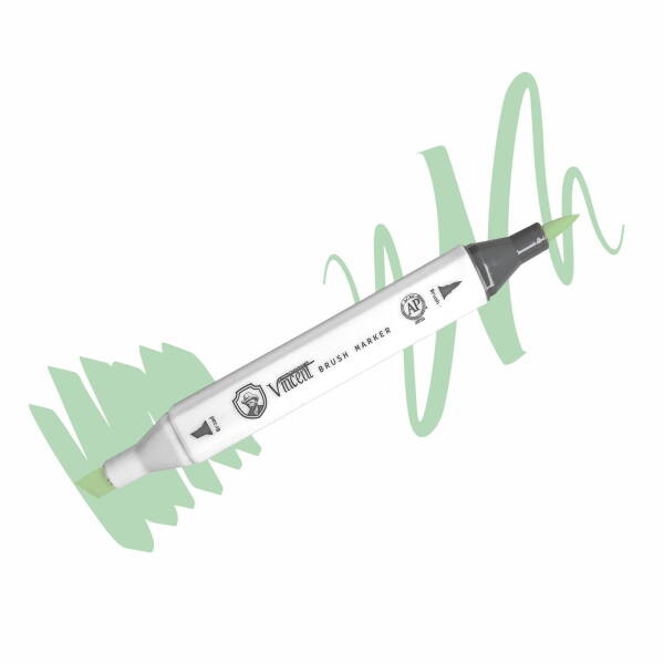Vincent Graph Master Brush Marker G134 Pale Green - 1