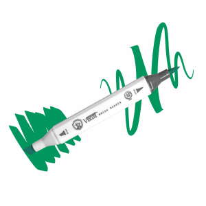 Vincent Graph Master Brush Marker G148 Medi̇um Green - Vincent