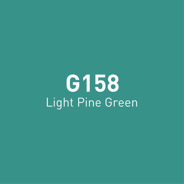 Vincent Graph Master Brush Marker G158 Li̇ght Pi̇ne Green - 4