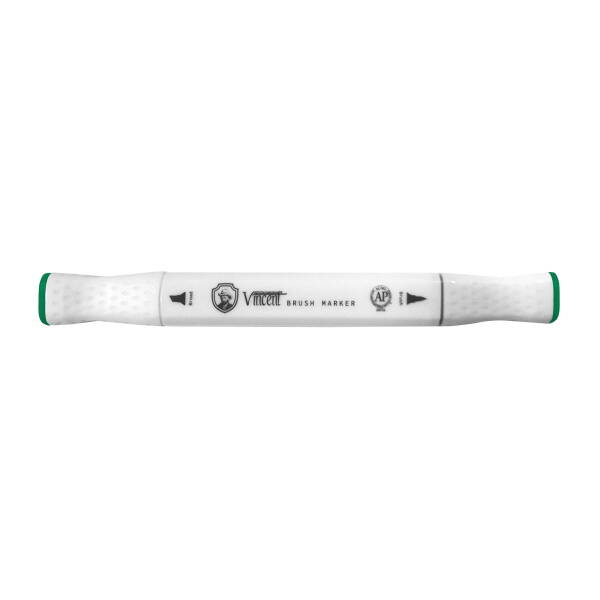 Vincent Graph Master Brush Marker G158 Li̇ght Pi̇ne Green - 2