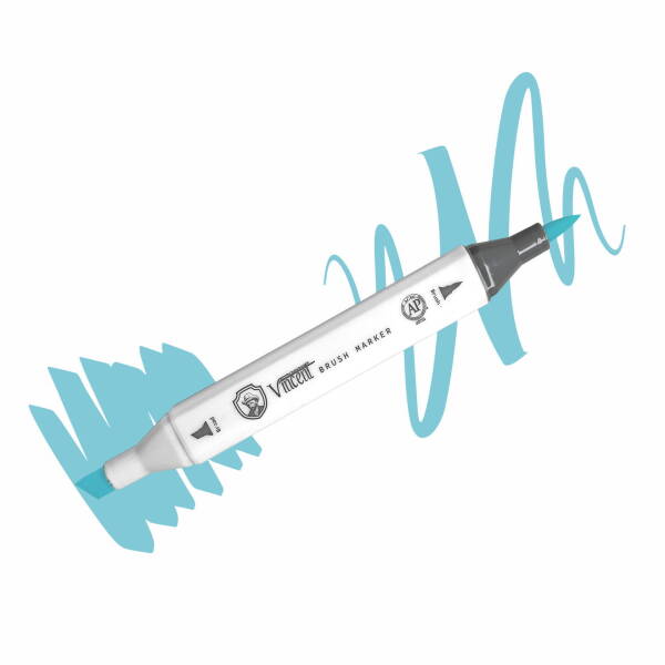 Vincent Graph Master Brush Marker G165 Mi̇nt Green - 1