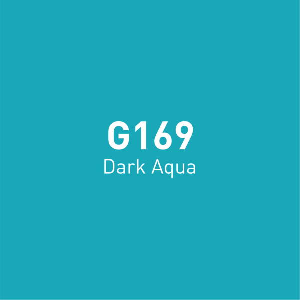 Vincent Graph Master Brush Marker G169 Dark Aqua - 4