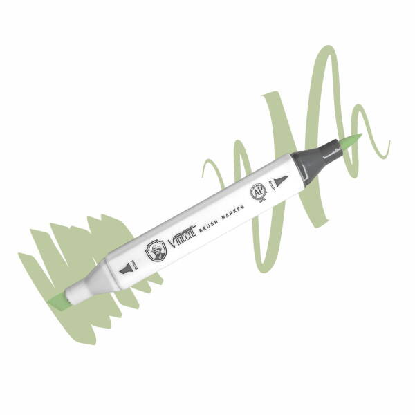 Vincent Graph Master Brush Marker G182 Li̇me Green - 1