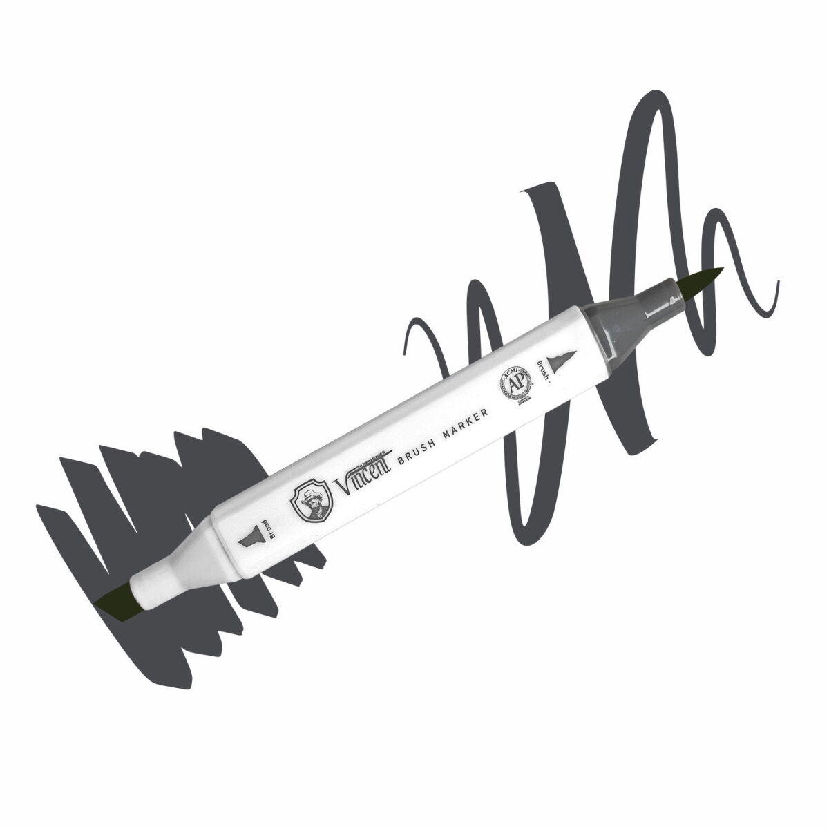 Vincent Graph Master Brush Marker Ng09 Neutral Gray 09
