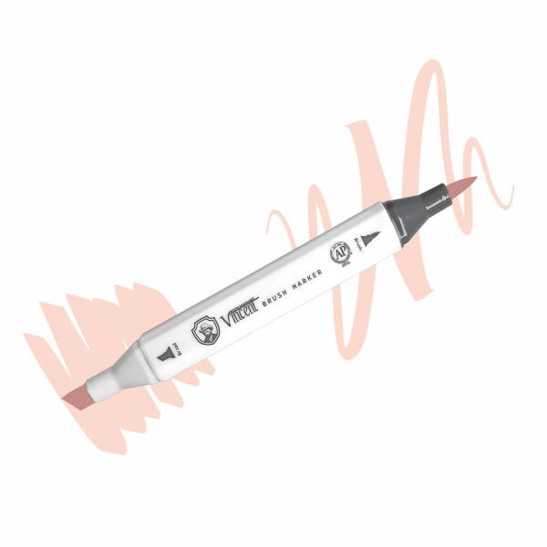 Vincent Graph Master Brush Marker R113 Li̇ght Peach - 1