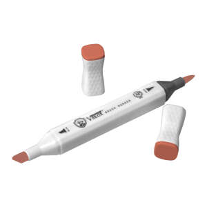 Vincent Graph Master Brush Marker R114 Coral Rose - 3