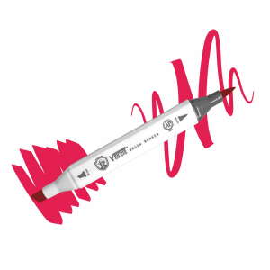 Vincent Graph Master Brush Marker R129 Scarlet - Vincent