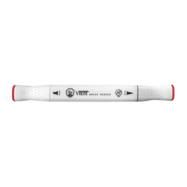 Vincent Graph Master Brush Marker R129 Scarlet - 2