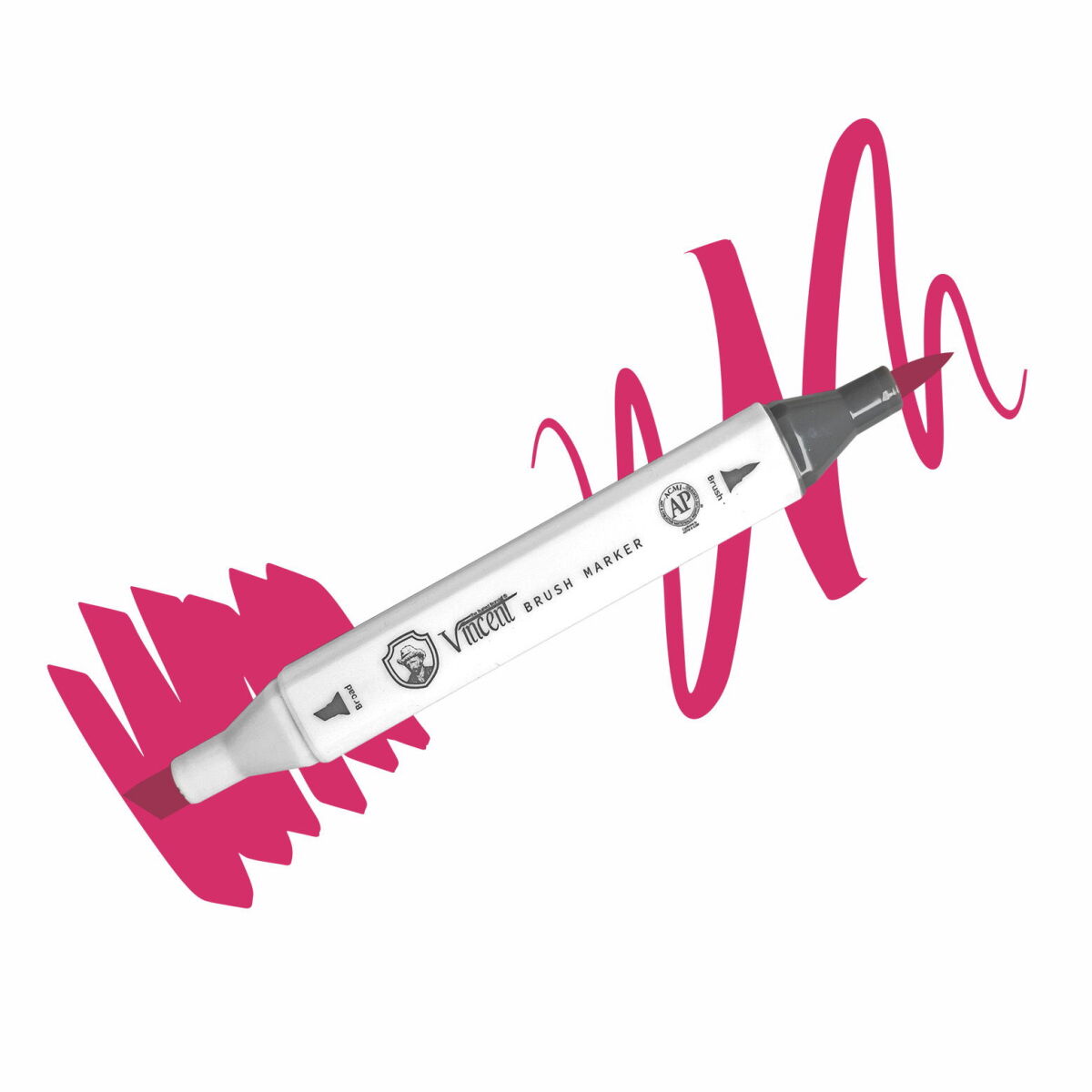 Vincent Graph Master Brush Marker R138 Crimson