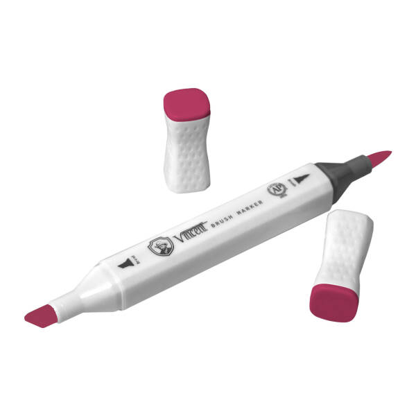 Vincent Graph Master Brush Marker R138 Crimson - 3