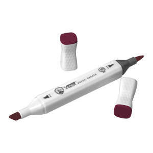 Vincent Graph Master Brush Marker R167 Burgundy - 3