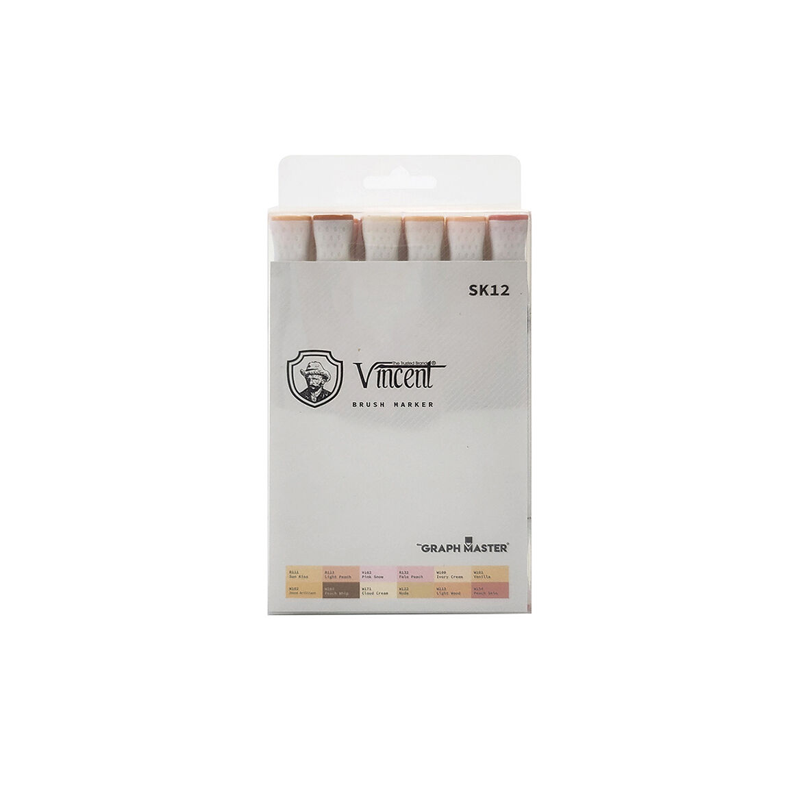 Vincent Graph Master Brush Marker Sk12