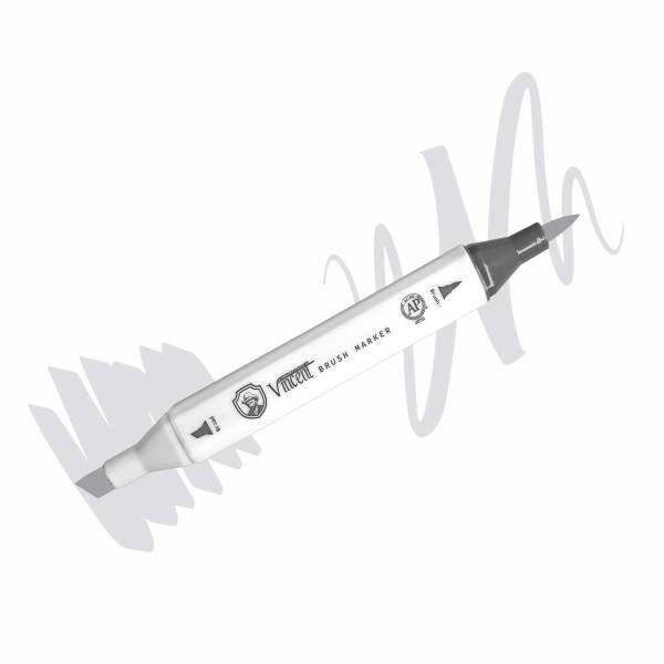 Vincent Graph Master Brush Marker Tg02 Toner Gray 02 - 1