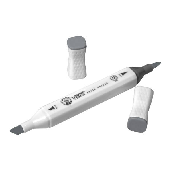 Vincent Graph Master Brush Marker Tg07 Toner Gray 07 - 3