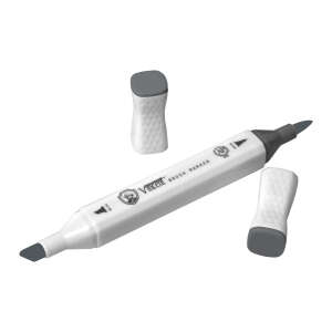 Vincent Graph Master Brush Marker Tg08 Toner Gray 08 - 3