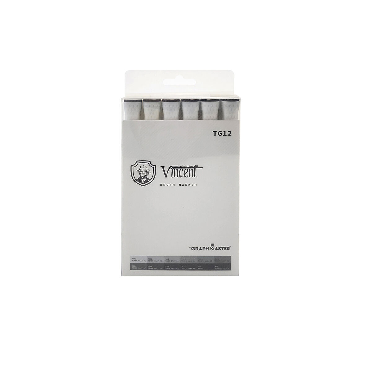Vincent Graph Master Brush Marker Tg12