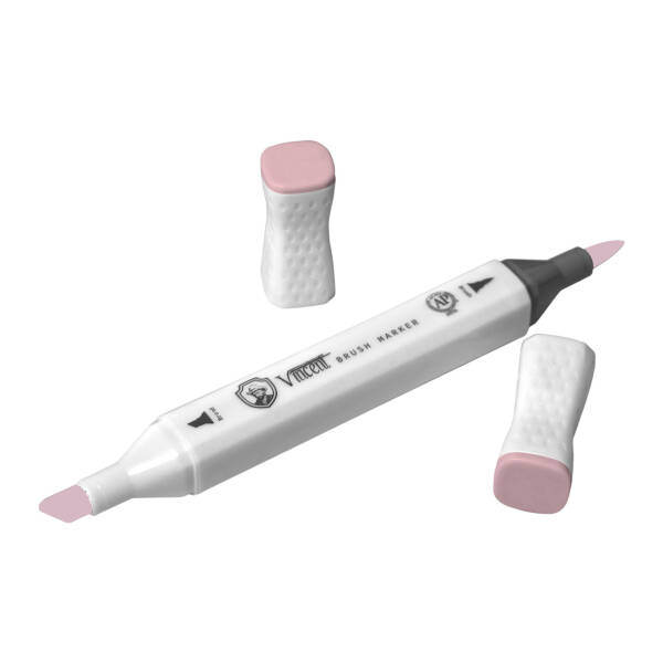 Vincent Graph Master Brush Marker V111 Li̇ght Pi̇nk - 3